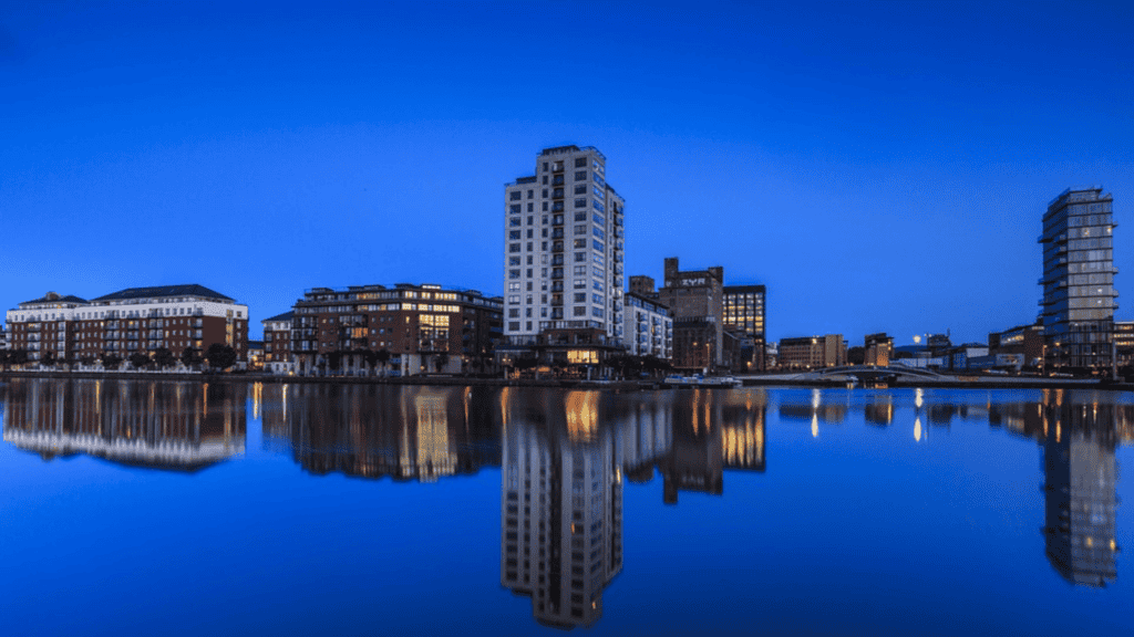 An Evening Picture of Dublin's Silicon Docks